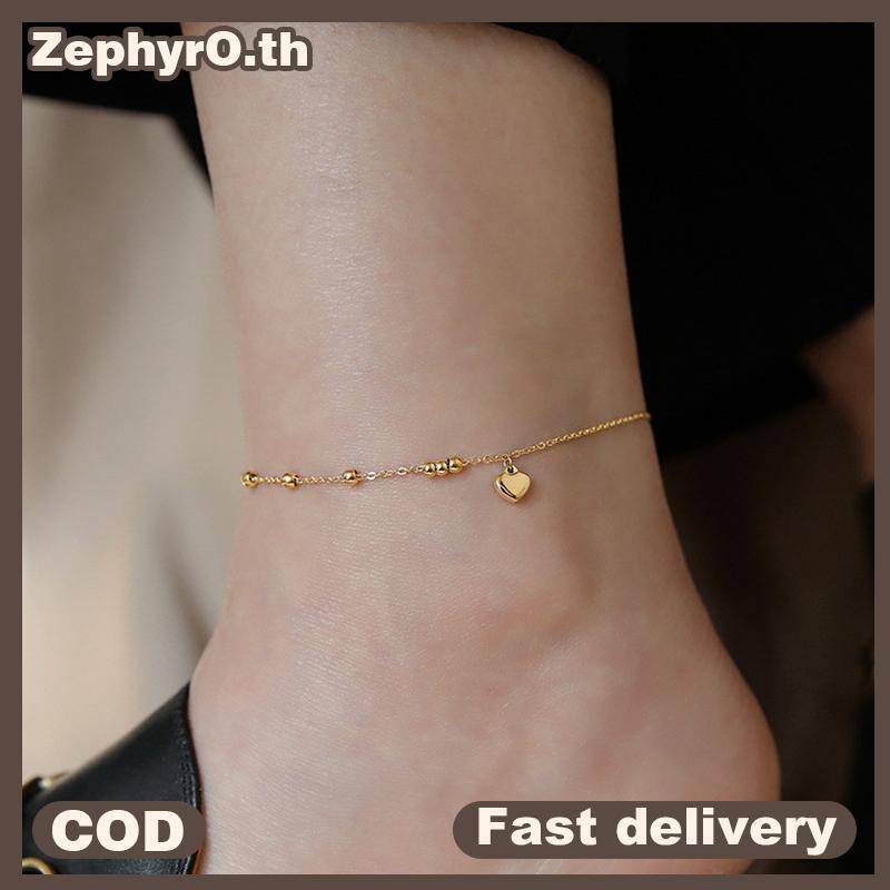 null Simple Titanium Steel Anklet Women's Advanced 18K Anklet Fashion Love Anklet Accessories Gift null