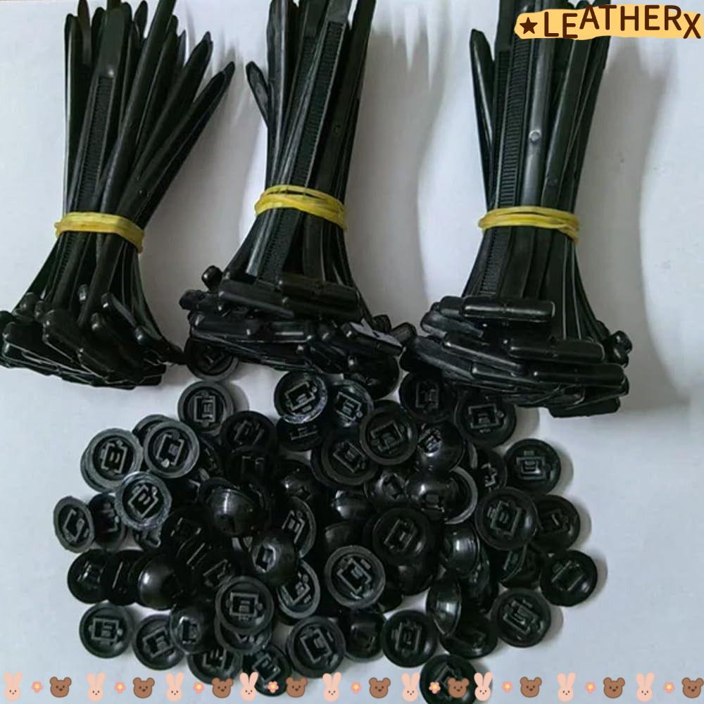 LEATHERX 20/50100Pcs Heavy Duty Nylon Zip Ties, Multipurpose Cable Tie Retainer Nylon Universal Cable Tie Buckle,  Nylon Buckle Self-Locking Tie Holder Car Daily Repair