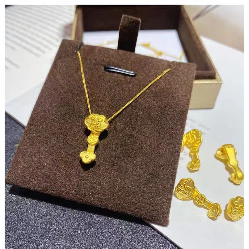 916 gold Everything Good Luck Pendant /Emas loket 916 Auspicious Good Luck