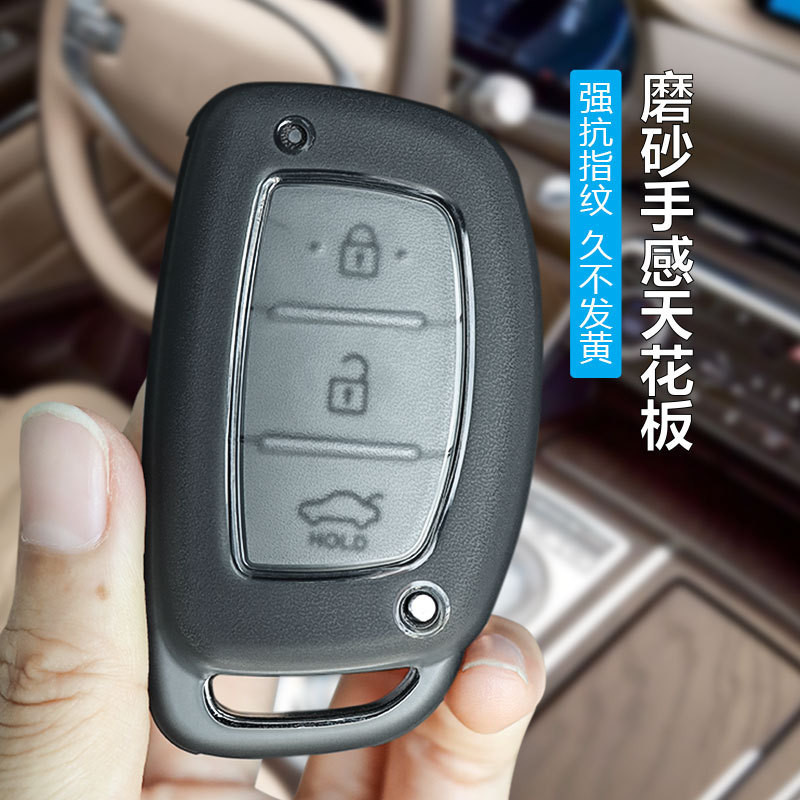 Suitable for Hyundai ix35 Key Holder Leading Lang Famous Pattern Sonata Reina ix25 Enatus Car Shell New Product Fashion