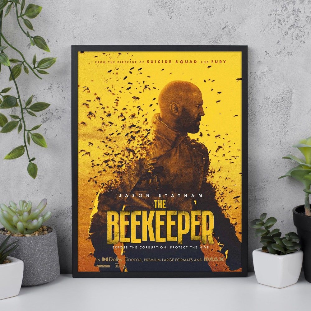 The Beekeeper Movie Poster Vintage Movie Poster Film Memorabilia Wall Art Canvas or Poster High Quality