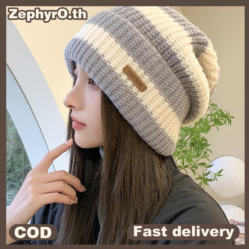 null Winter Warm Hats For Women Casual Staing Knitted Bonnet Caps Men Hats Stripe Hip Hop Unisex Female Beanies null