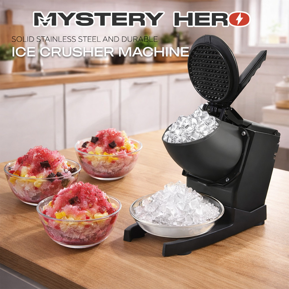 MysteryHero Ice Crusher Machine ABC Mesin Ice Shaver Mesin Ice Batu CENDOL Snow Ice Smoothie Ice Kacang Ready