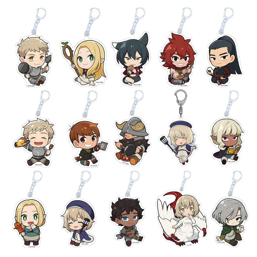 Anime Dungeon Meshi keychain Dungeon Taste Acrylic Mica Laios Falin Marcille Chilchuck Senshi Shuro beautiful gift