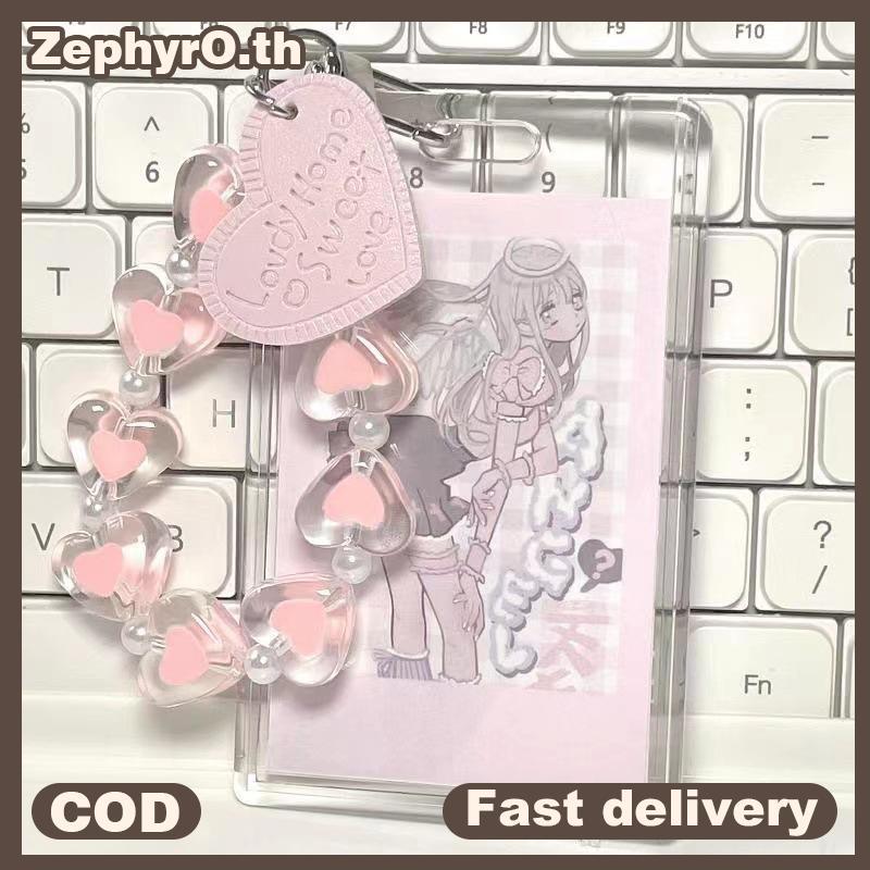 null Crystal Love Heart Lanyard Anti-Lost Bracelet For Mobile Phone Case Wrist Strap Car Keychain Cute Phone Charm null
