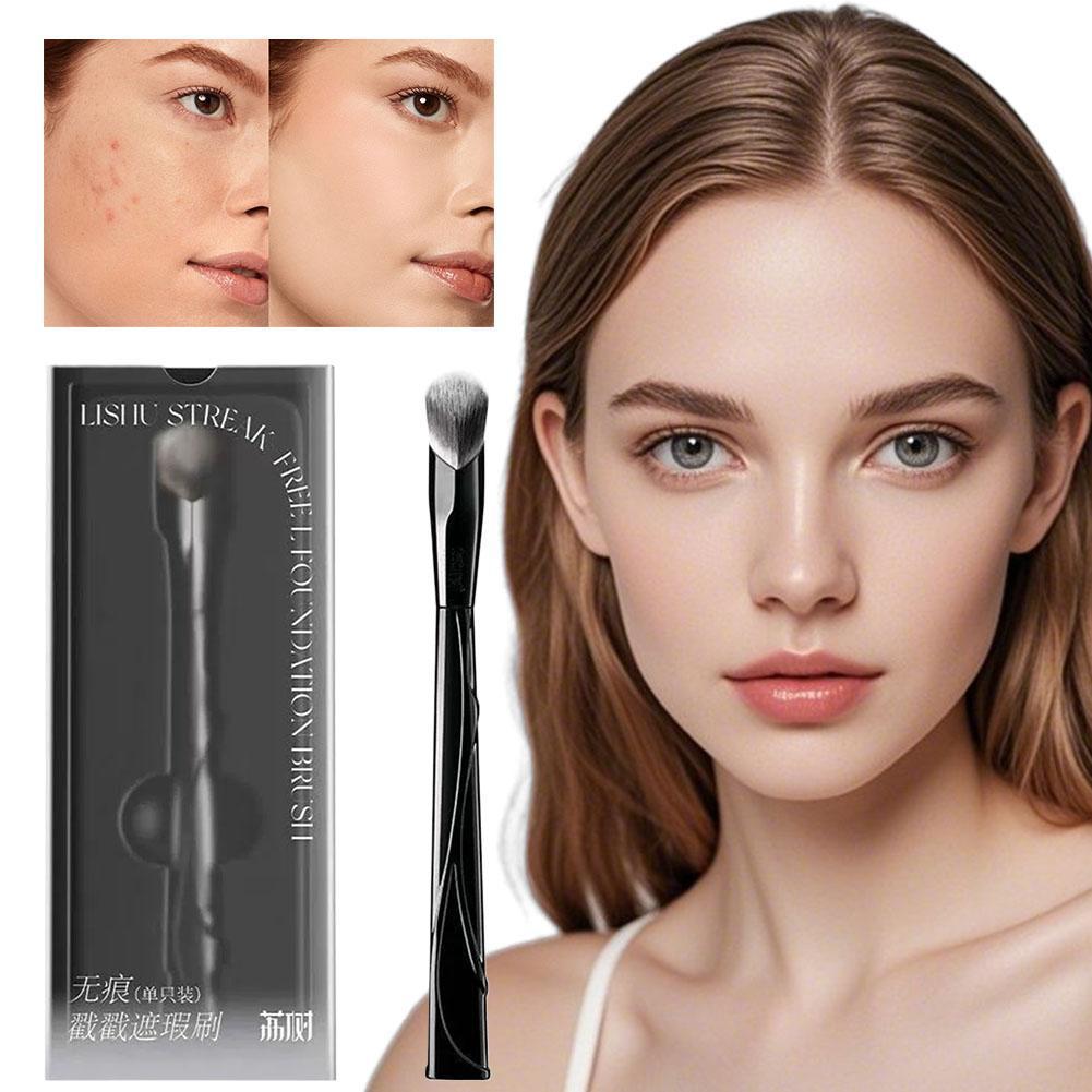 Concealer Brush For Covering Blemishes Acne Scars And Tear Troughs Angled Eye Concealer Brush U6f5
