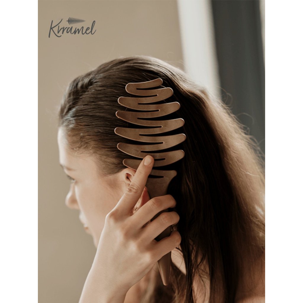 KRRAMEL Birthday Gift Bristle Comb Household High-End Air Cushion Comb Ladies Fluffy Comb Gift Box Hair Care Comb