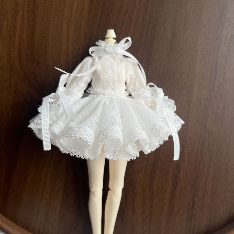 [Just Skirt, Doll Not Included] Bjd Skirt Support 1/6 1/4 Gauze Skirt Fluffy Skirt Gauze Soft Original