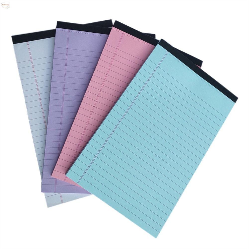 MXBEAUTY Legal Pad, Tearable 50 Pages Writing Sheet Paper, Memo Pad Tear-off Pages Thick Ink-proof Lined Paper School Supplies