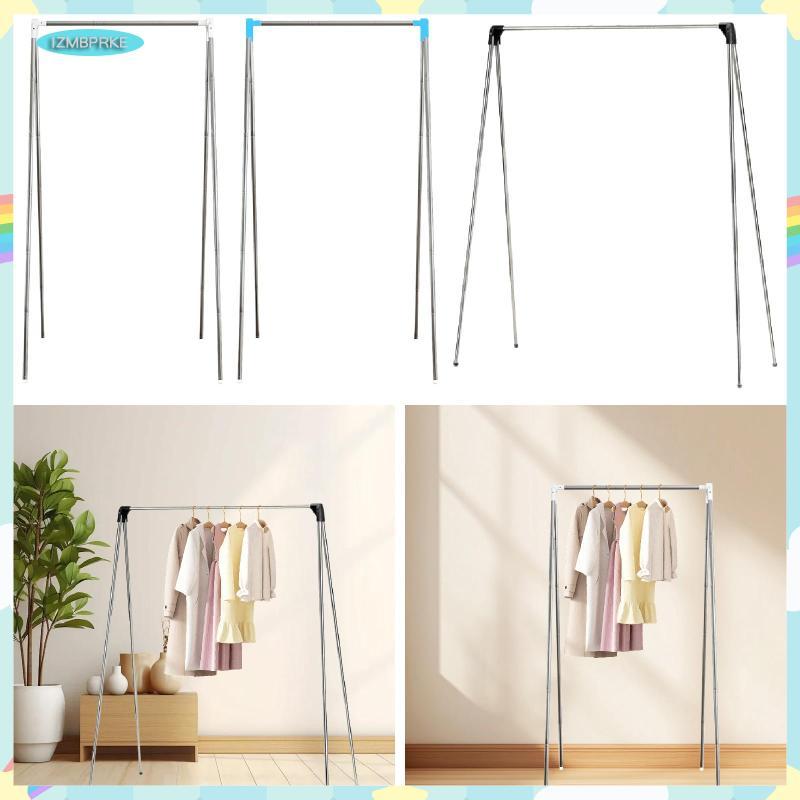 [izmbprke] Rattle Clothing Rack Travel Garment Rack Sustainable Telescope for Motorhomes in The Interior Outdoors