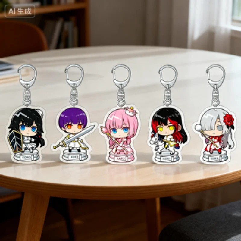 Anime Standee keychain KAMITSUBAKI CITY REGENERATE SEGA Luminasta Mica Acrylic character model for study desk decoration