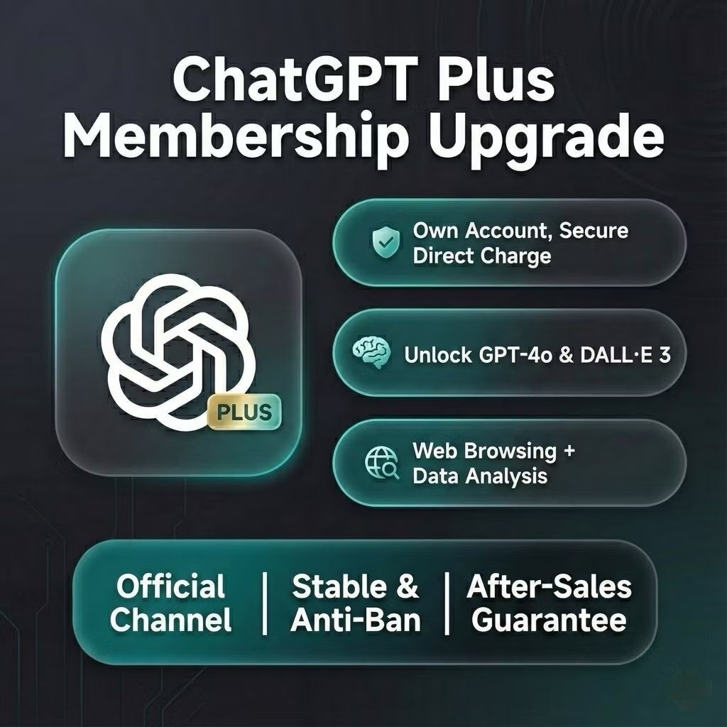 [Auto Delivery] ChatGPT Plus Upgrade | Own Account | No Password Needed | GPT-4o | DALL·E 3 | Official Plan