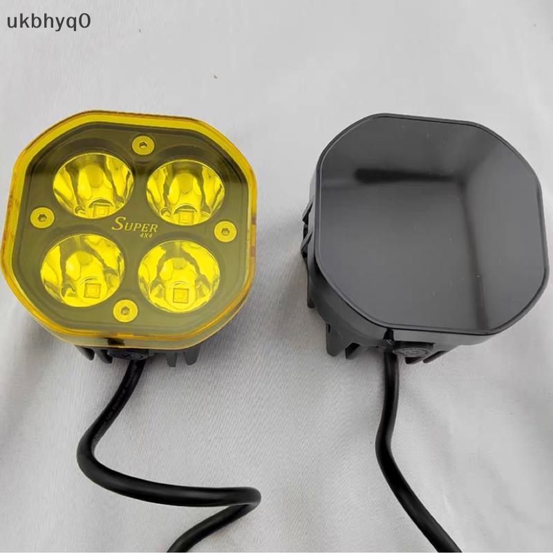 null Led Work Light Cover Cube Cover Dustproof Yellow  Lens Protection Cover For 40W Pods Fog Driving Lamp null