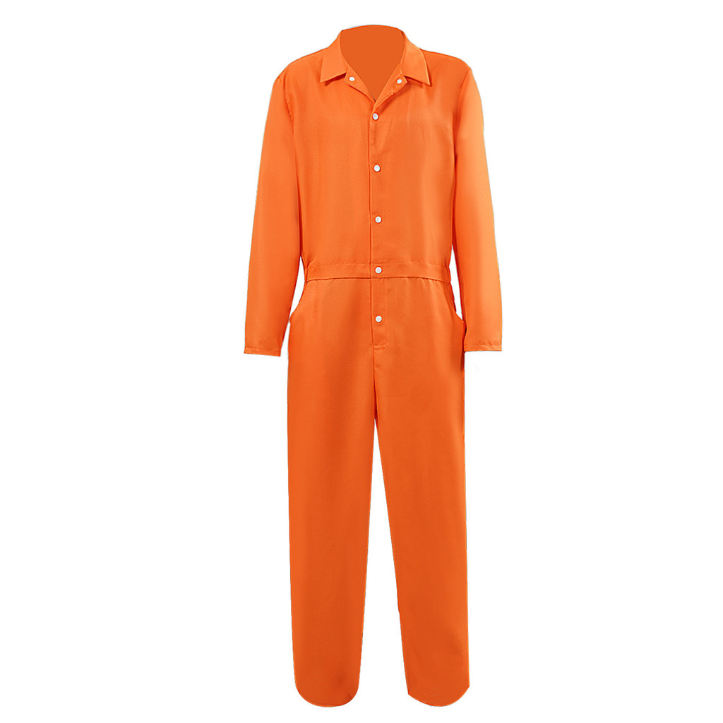 Halloween Prison Jumpsuit Set - Adult Costume