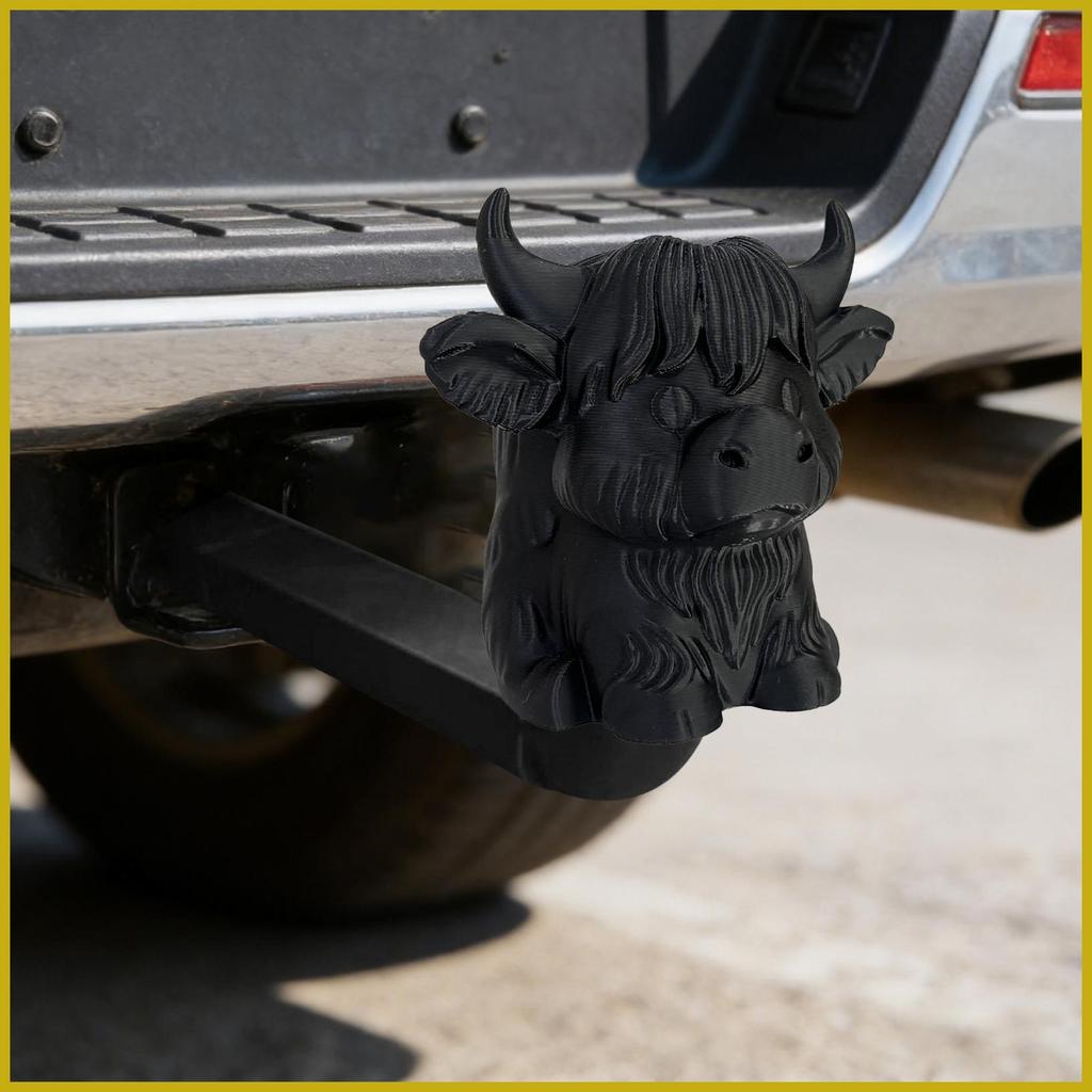 Hitch Cover Highland Cattle Trailer Accessories Heavy Duty Car Hitch Cover for Towing Bumper Truck Car SUV rasyshmy