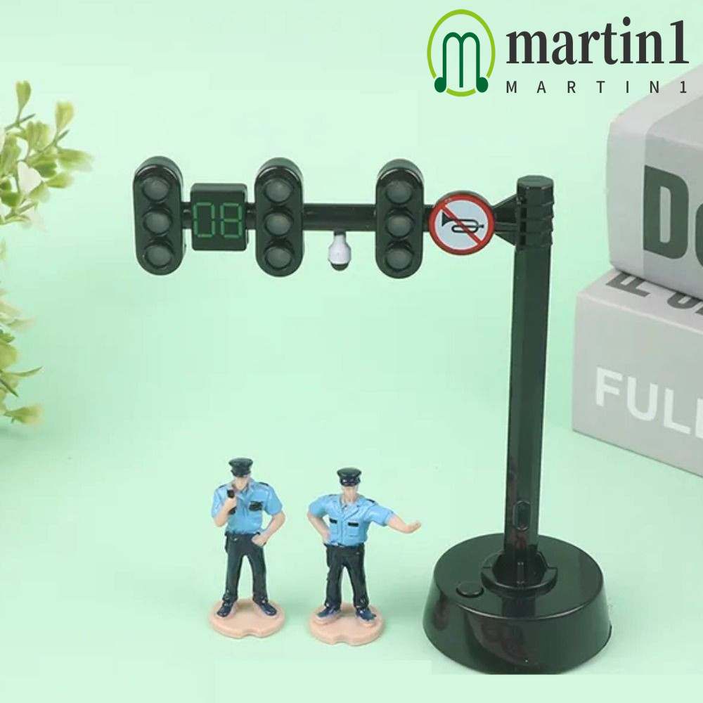 MARTIN1 Traffic Toy Light Signs, Safety Model Mini Stop Model Toys, Signpost Traffic Accessories Mini Traffic Light Building Blocks Kids Gift