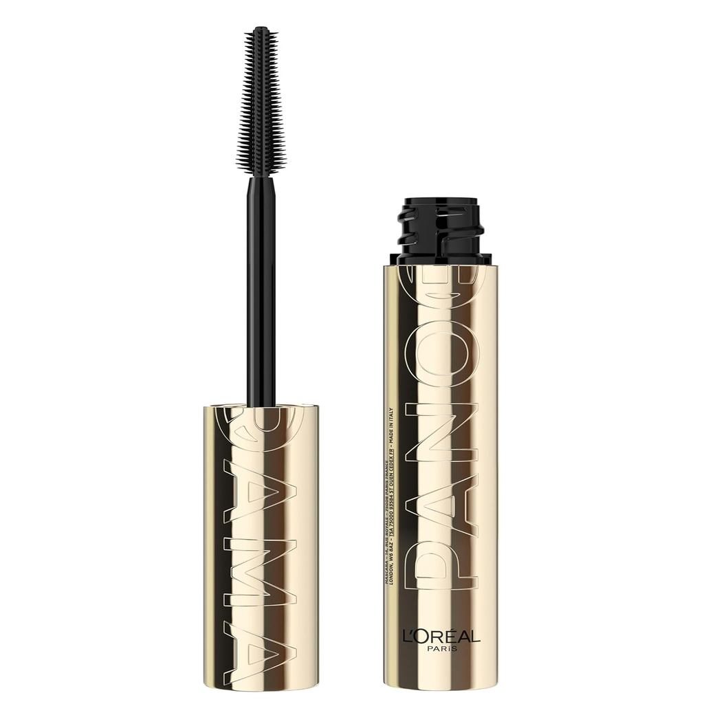 L'Oreal Paris Voluminous Panorama Mascara, Volumizing and Lengthening Mascara, Washable Longwear and udge Resistant Make Up, Blackest Black, 0.33 Fl Oz