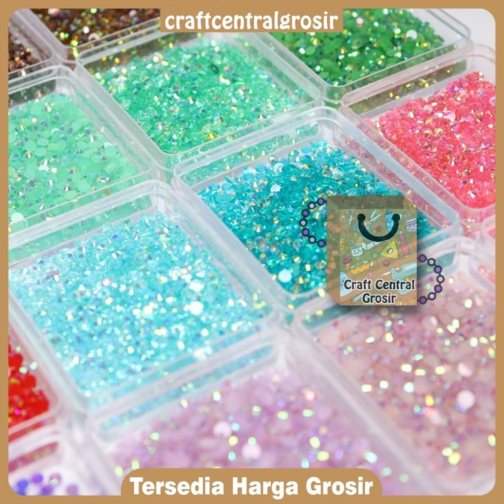 [1000 PCS] Rhinestone Cone 3 mm /Gemstone Beads Tasbih Nail Art
