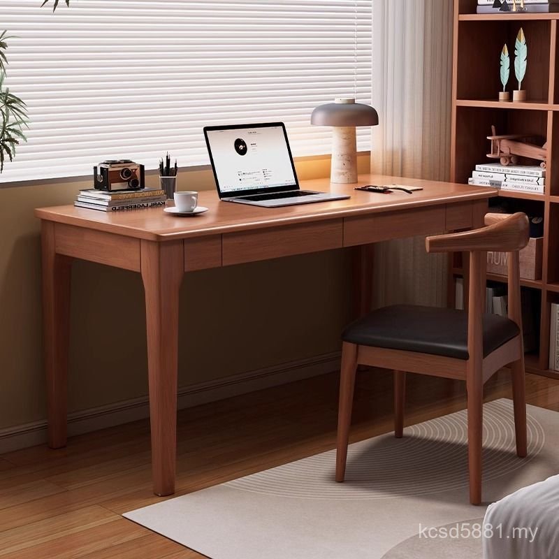Study Desk Desk Writing Solid Wood Full Bedside Home Desk Bedroom Adult Student 40 Simple Small Apartment KGPN