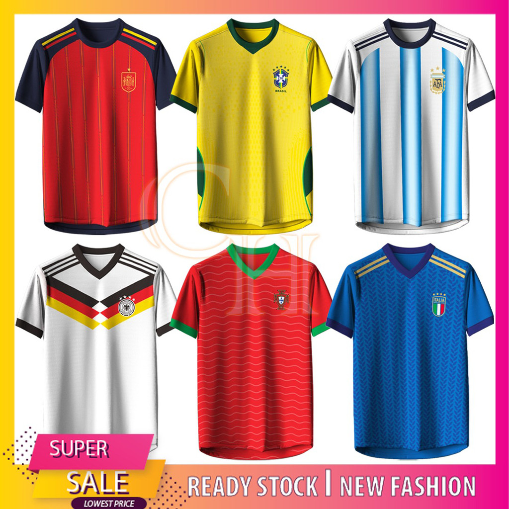 (HARGA BORONG / LOGO SULAM) MEN JERSEY WORLD CUP T-SHIRT SOCCER CLUB FOOTBALL (BAJU JERSI LELAKI BOLA SEPAK FUTSAL) MAN1