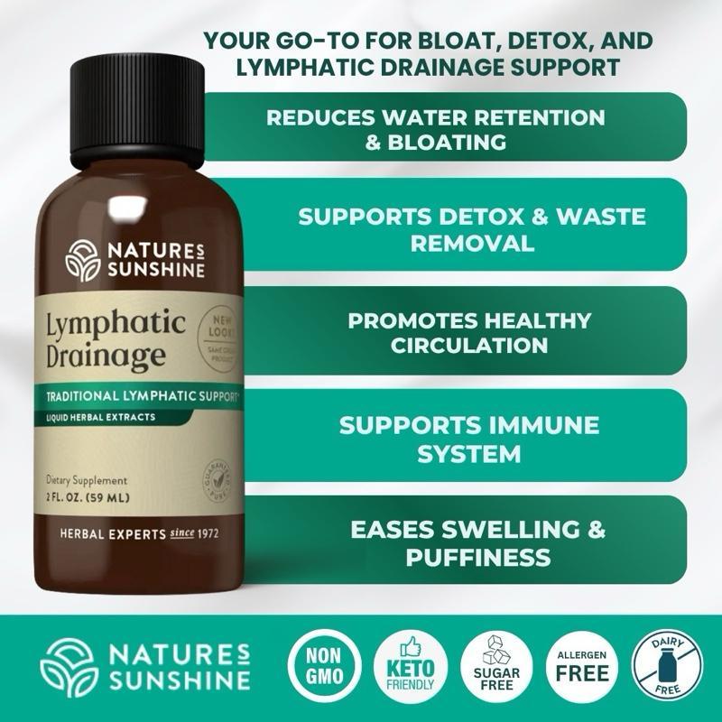 SunshineLymphaticDrainage:ReduceBloat,ReducePuffiness,ify,SupportLymphFlow,AidsinRecovery.HealthcareBloatingCirculationHerbalExtracts