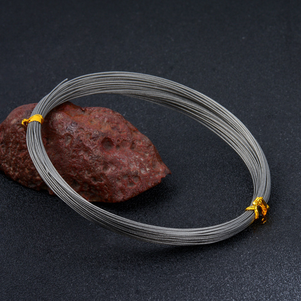 Fishing Leader Wire 304 Stainless Steel 5-10lb Options Bite-Proof Wire