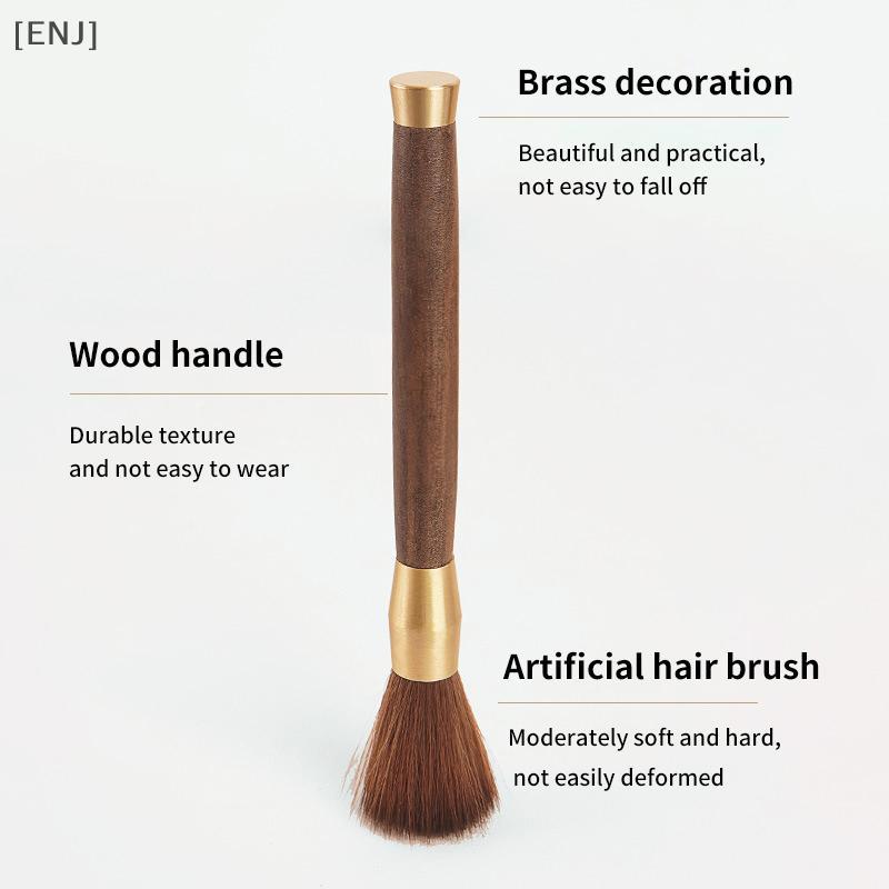 [ENJ] Coffee Grinder Cleaning Brush With Wooden Handle Coffee Machine Brush Cleaner Tool For Barista Home Kitchen Coffeeware null
