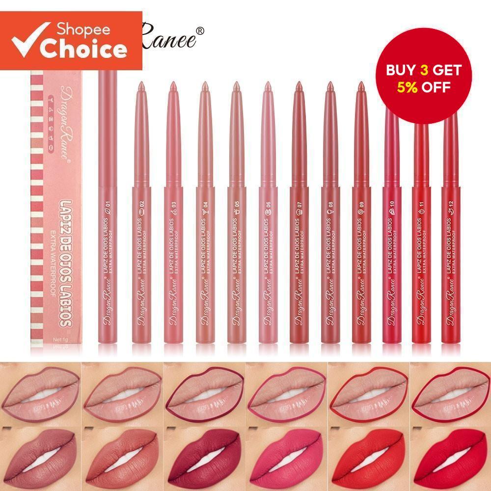 Lip Liner Lipstick Pen Dark Brown Red Waterproof Long-Lasting Lip Liner Female Hook Liner Matte Lipstick Matte Beginner Matte Velvet Matte Female Lipstick Pen Bean Paste Rose Automatic Lip Liner Lip Liner Waterproof Matte Matte Bean Paste Color Hook Line