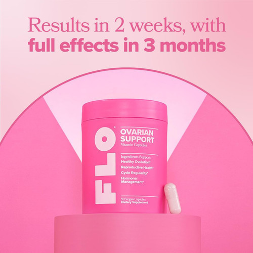 FLO Ovarian Health Support - Hormone Balance for Women, Supplement with DIM, Myo