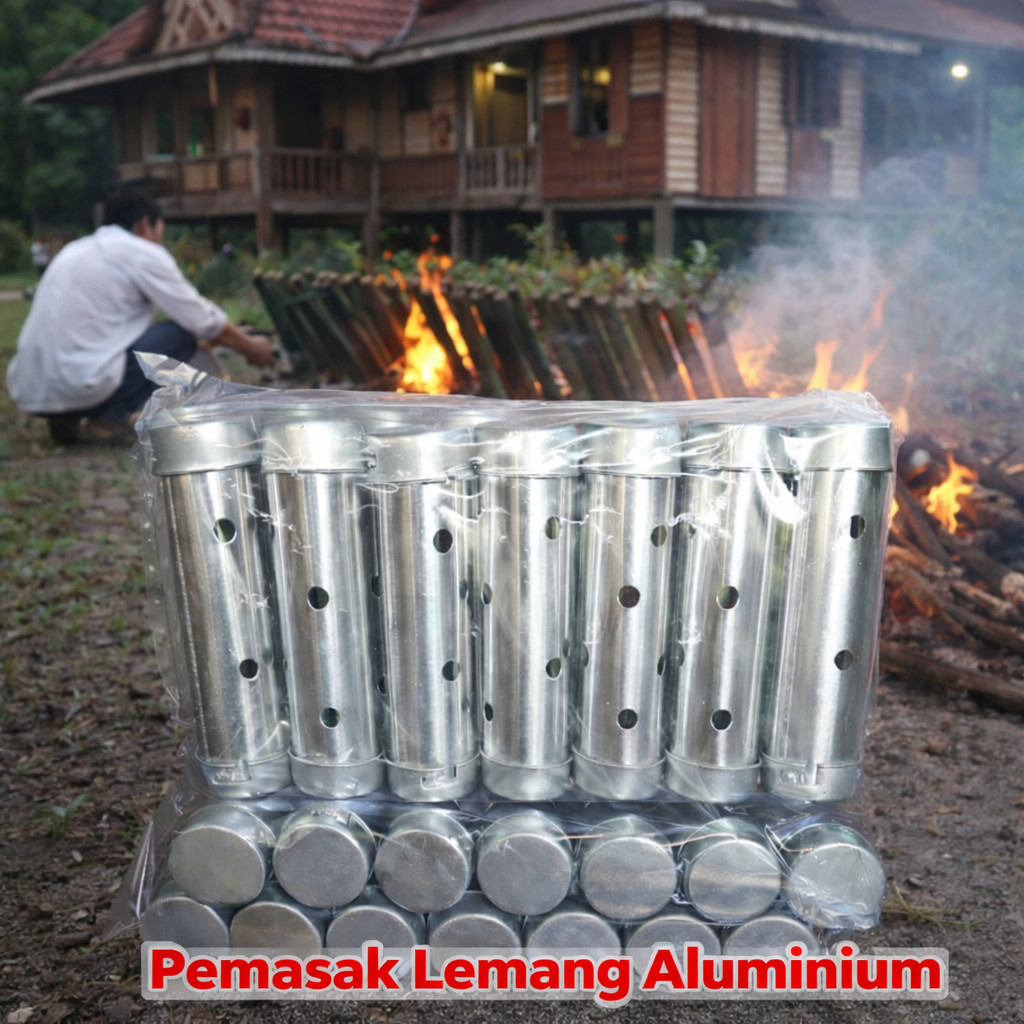 Reliable Must Lemang Mold 12pcs 1 Dozen 0.3mm Aluminum Optics 3.5cm x 14cm Acuan Lontong Raya - Image 5