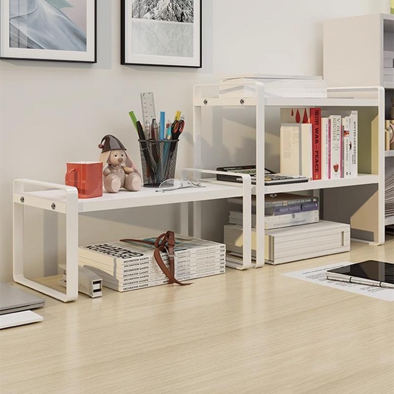 Shelf Desktop Multi-Layer Bookshelf Student Desk Shelf Office Computer Desk Layered Cabinet Storage Handy Tool
