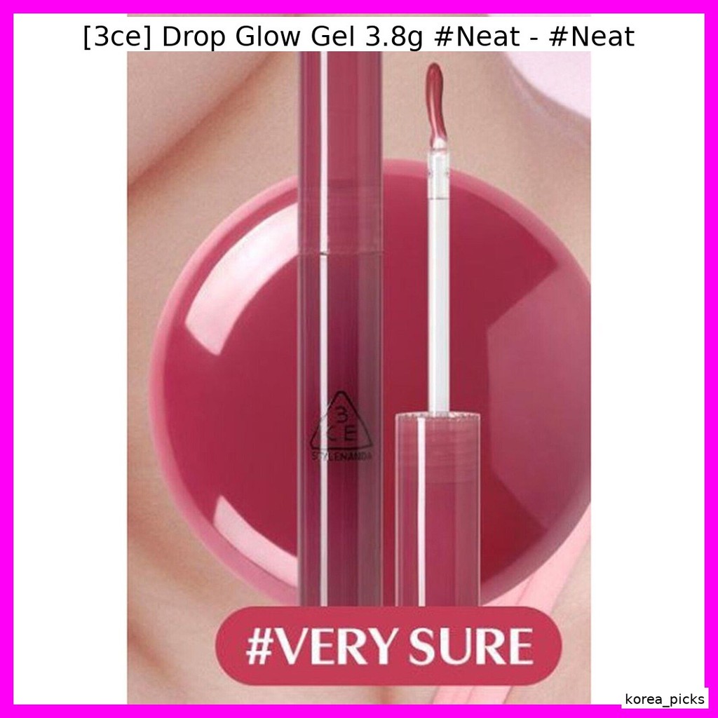 [3ce] Drop Glow Gel 3.8g  #Neat - #Neat / Korean Glow Gel / Dewy Finish / 100% Authentic by korea_picks