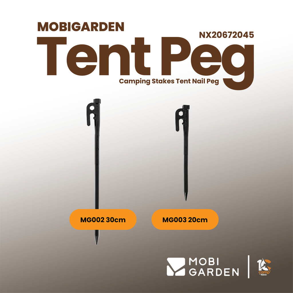 Pasak Khemah Carbon Steel Mobi Garden 30cm