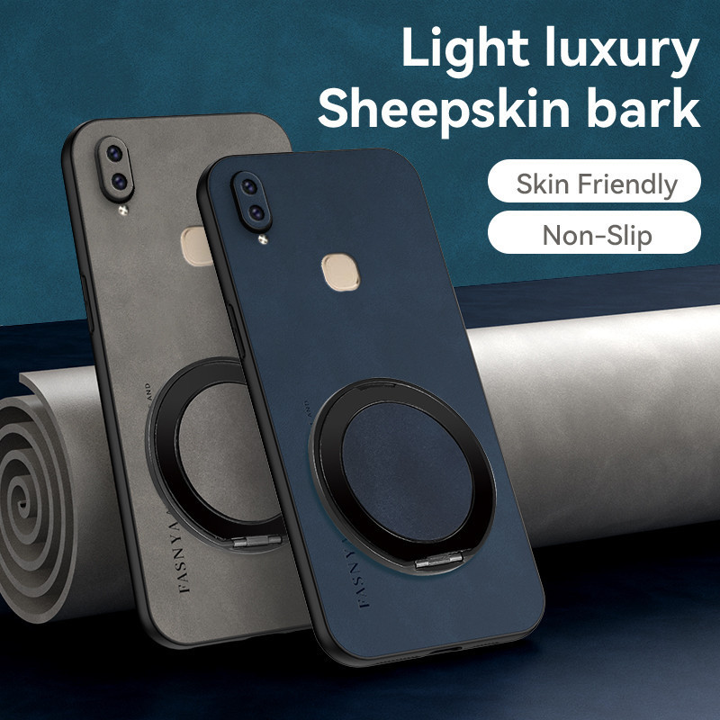 Applicable to  VIVO Y85 V9 V9 Youth Y89 V1730EA 1723 1727 1726 1851 casing Metal rotating magnetic bracket lens protection, shockproof shell case BLWS