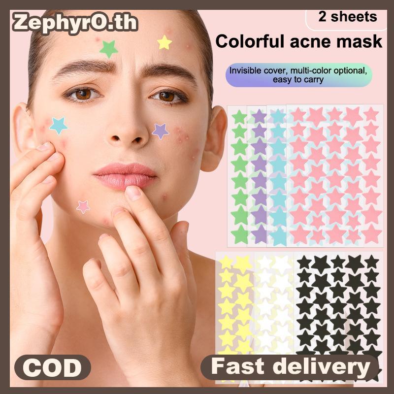 null 72/80Pcs Colorful Cute Star Heart Shaped Acne Treatment Stier Invisible Acne Cover Pimple Patch Skin Care null