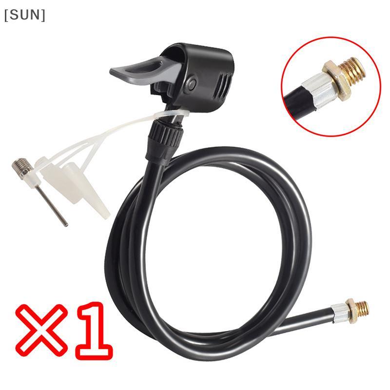 [SUN] 70/80/120CM Bike Air Pump Extension Tube Pump Bicycle Hose Air Connector Bike Air Pump Tire Inflator Nozzles Accessories null