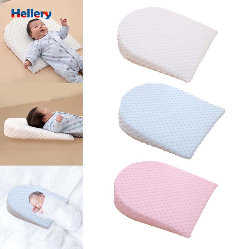 [Hellery] Baby Wedge Pillow Incline Pillow Neck Support Side Sleeping Cushion Triangle Pillow Anti Spit Milk Infant Sleeping Pillow