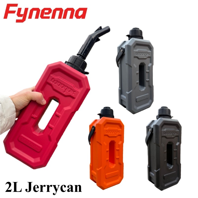 2L Jerrycan for Motorcycle Spare Fuel Tank Gas Can Water Bucket Oil Canister with Spout Anti Static Safe for Petrol and Oil