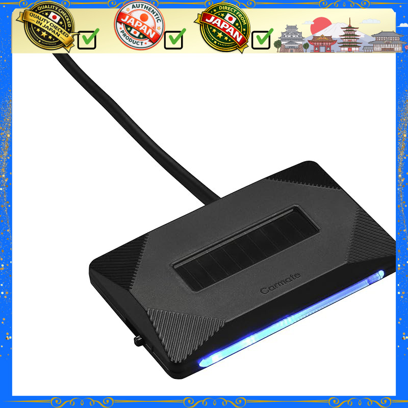 Carmate Car Security Powerful Lighting Wired Installation for Apartments, Multi-Story Parking Lots, and Roofed Garages. Solar Charging Not Required. LED Light with Flowing Glow 【Blue】. Light Intensity 5 Times, Built-in Shock Sensor, Power Saving Function,