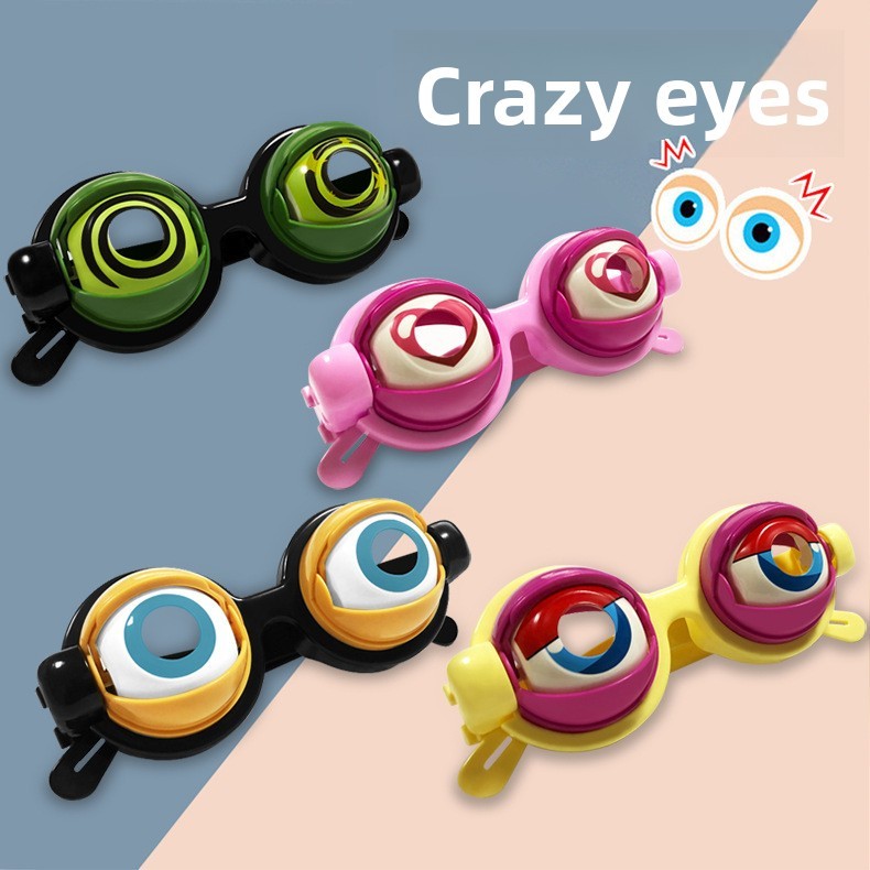 Cermin Mata Lawak Tarik Talik Kelip - Funny Wink Glasses, Untuk Selfie/Video/Pesta, Hadiah Party