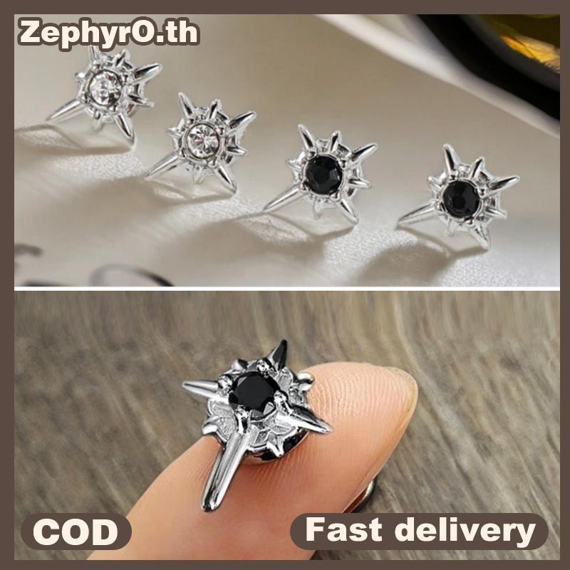 null 1 Pair North Star Magnetic Ear Clips Stud Earrings Non Piercing Strong Magnet Fake Piercing Women Men Jewelry Clip Earrings null