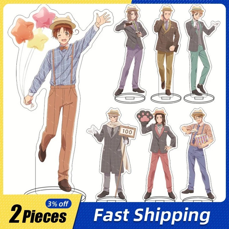 Standee Anime Hetalia Axis Powers Character Model Acrylic Mica Study Desk Decoration Gift Anime Manga Fan Height 16cm