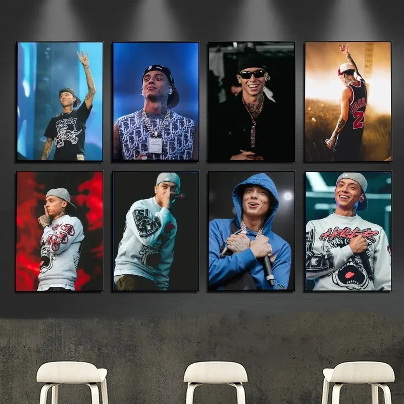 Pop Hip Hop Rapper Central Cee Poster No Framed Kraft Club Bar Paper Vintage Poster Wall Art Painting Bedroom Study Gift