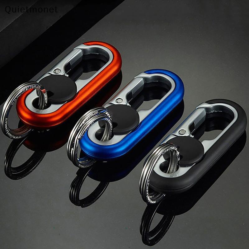 null Car Keychain Creative Key Holder Men Fashion Camping Climbing Metal Key Ring Car Styling Auto Car Keyring Accessories null