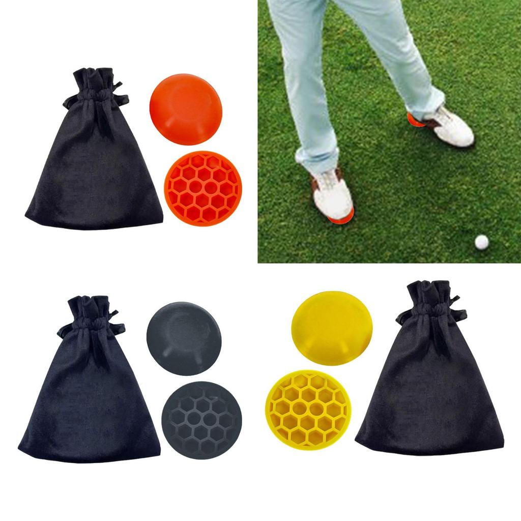 [lzdjlmy1zs] 2 Pieces Golf Force Plates Teaching Equipment Nonslip Physical Strength Step Pad Golf Ground Force Plates Swing Training Aid