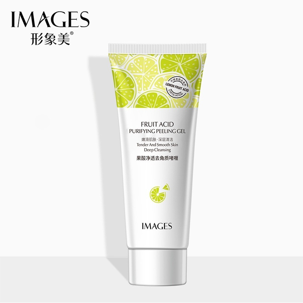 IMAGES Fruit Acid Purifying Peeling Gel Exfoliating Facial Scrub / Gel Gosok Muka Pengelupasan Kulit Mati Pencuci Muka