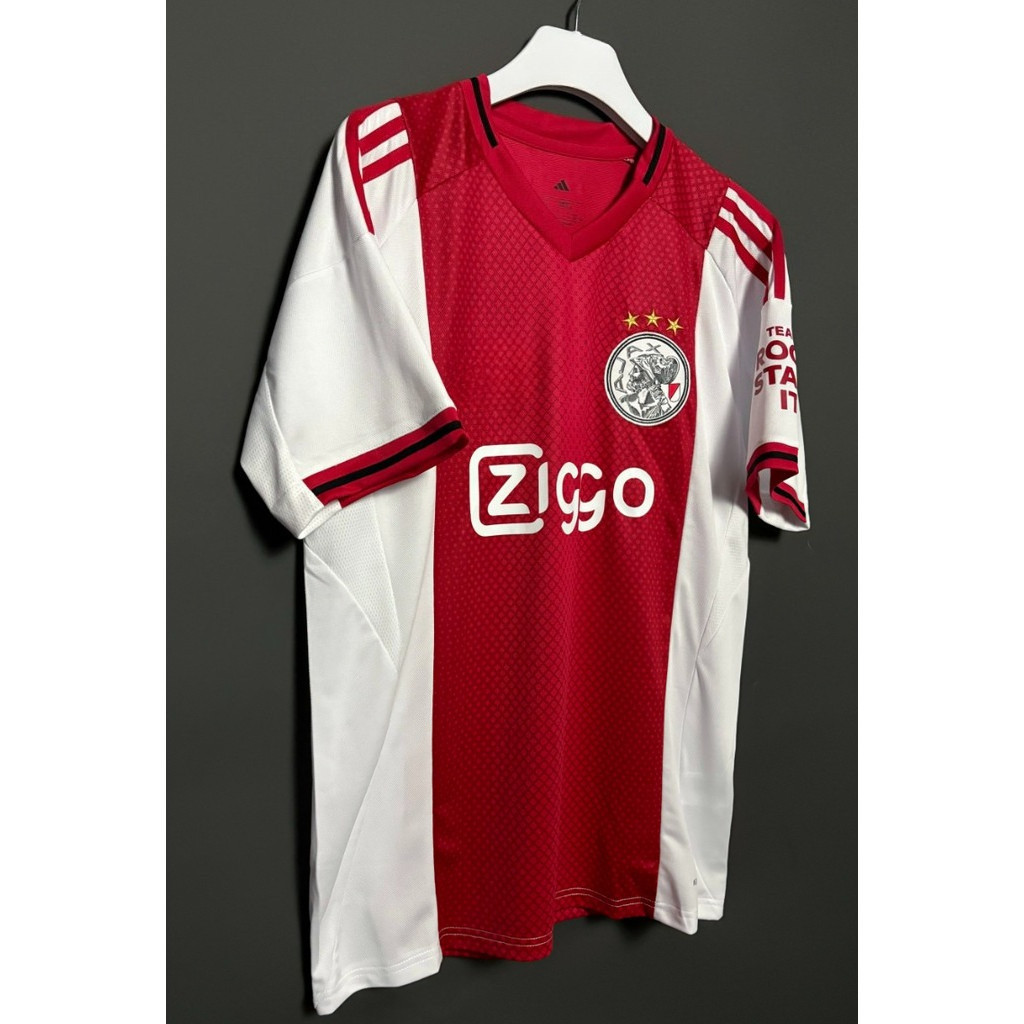 2025-26 Ajax Home Fan Football คุณภาพสูง Jersey S-4XL
