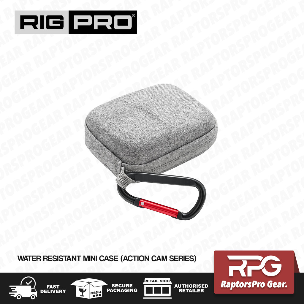 RIGPRO Water Resistant Mini Case for Action Camera (GoPro HERO12/13/Insta360 Ace/Ace Pro/Ace Pro2/DJI Action 3/4/5 etc.)