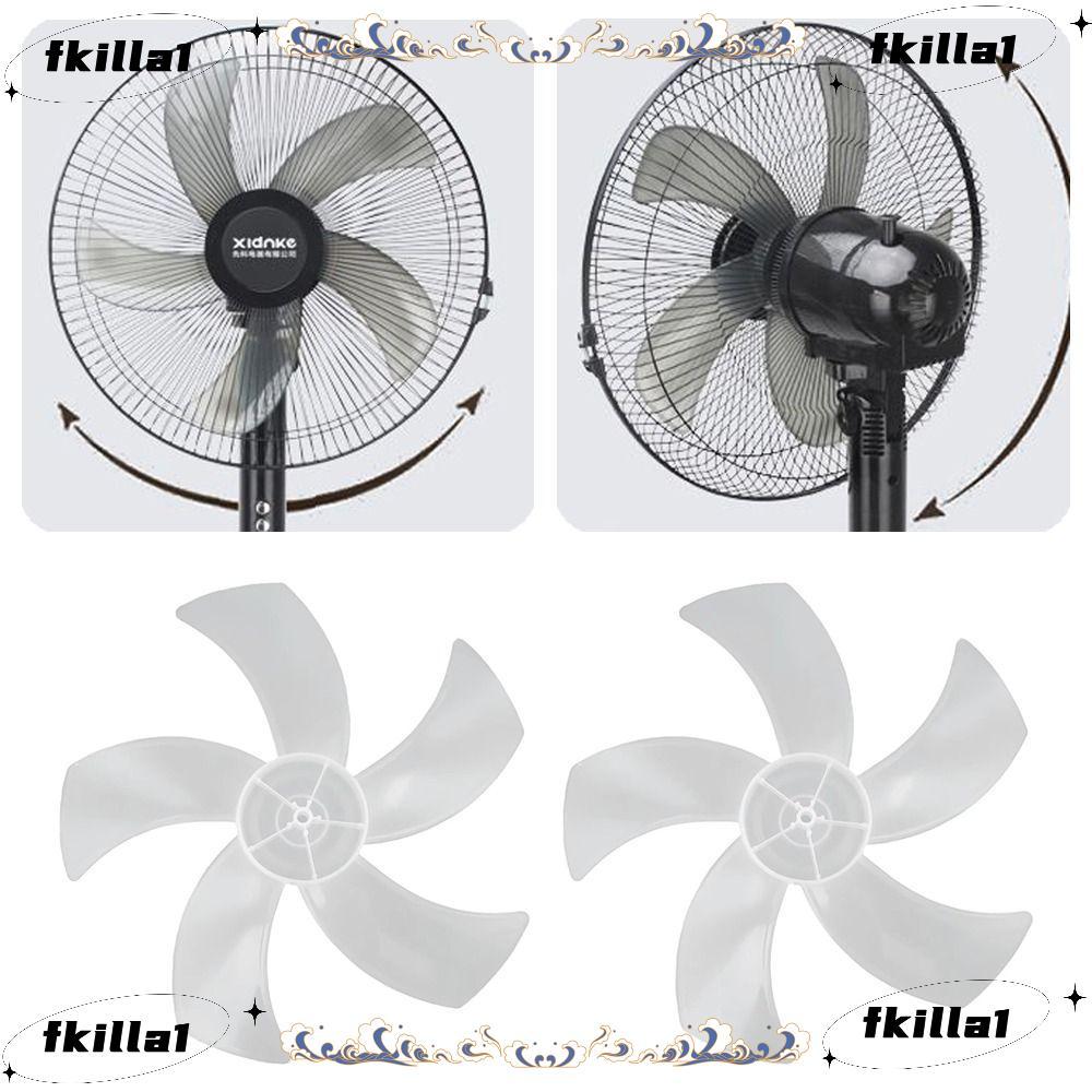 FKILA Fan Blade, Big Wind Plastic Five Blades Fan,  Slow Noise Fan Accessories for Pedestal Fan Table Fan Wall Fan