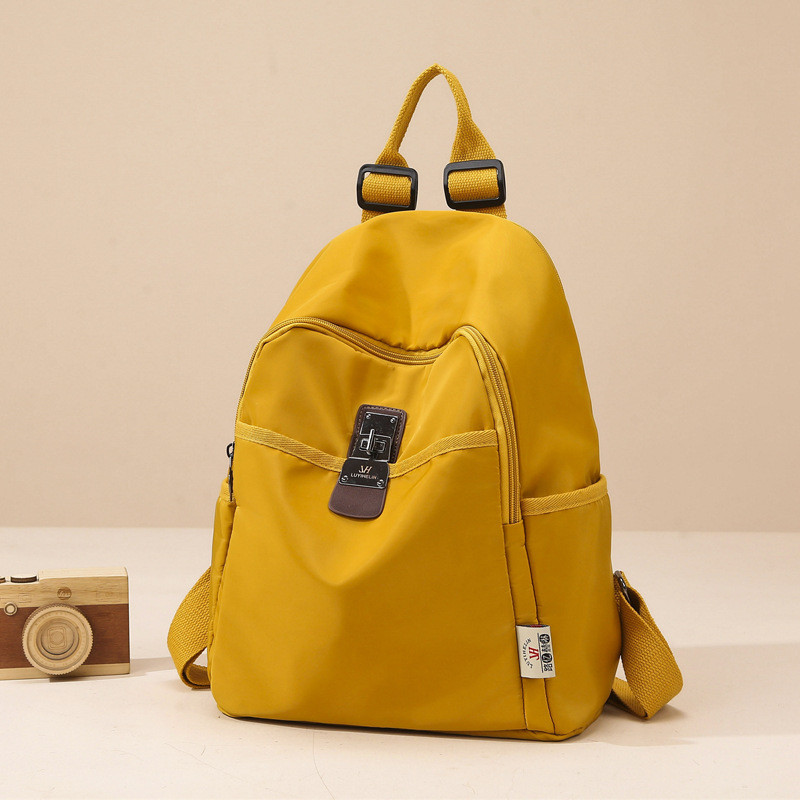 2024 New Korean Fashion Trendy Women Sling Bag Lightweight Dual Compartment Backpack Secure Lock Design for Students Travel Daily Use Crossbody Purse